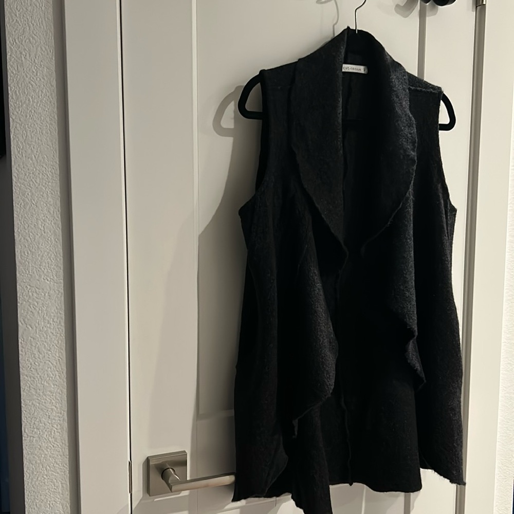 Cut Loose 100% wool cascading vest